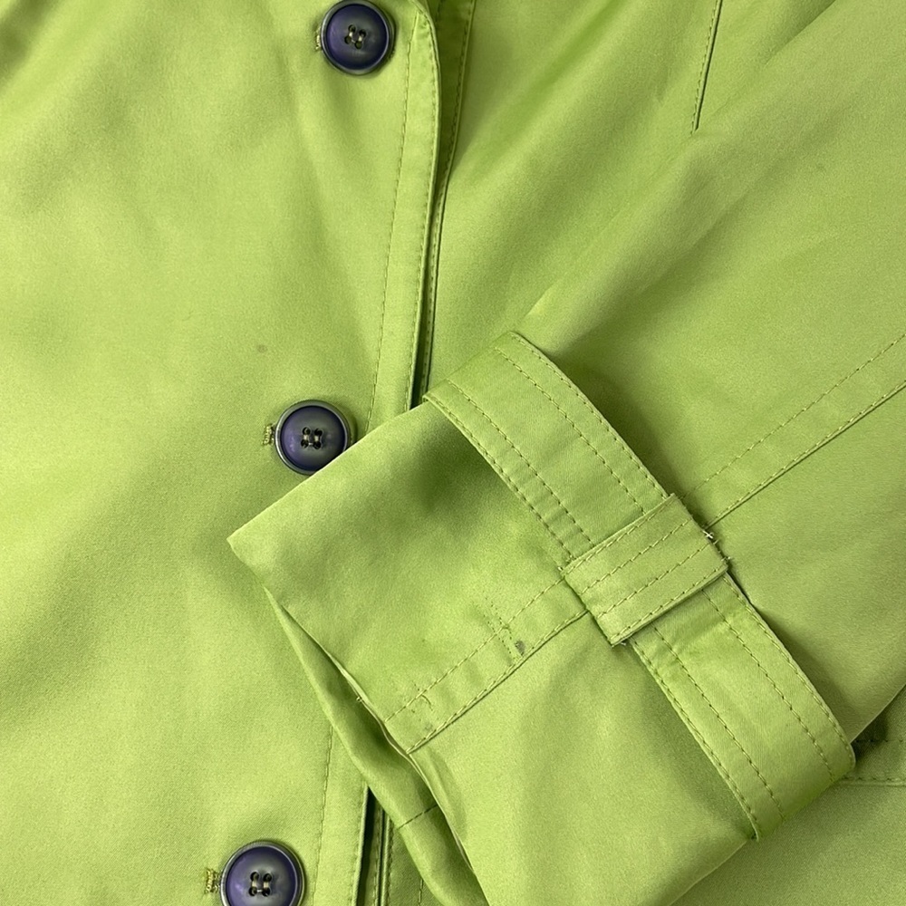 Even Picone Women’s Spring Lime Button Up Jacket, size Large - Picture 7 of 12